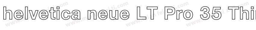 helvetica neue LT Pro 35 Thin字体转换